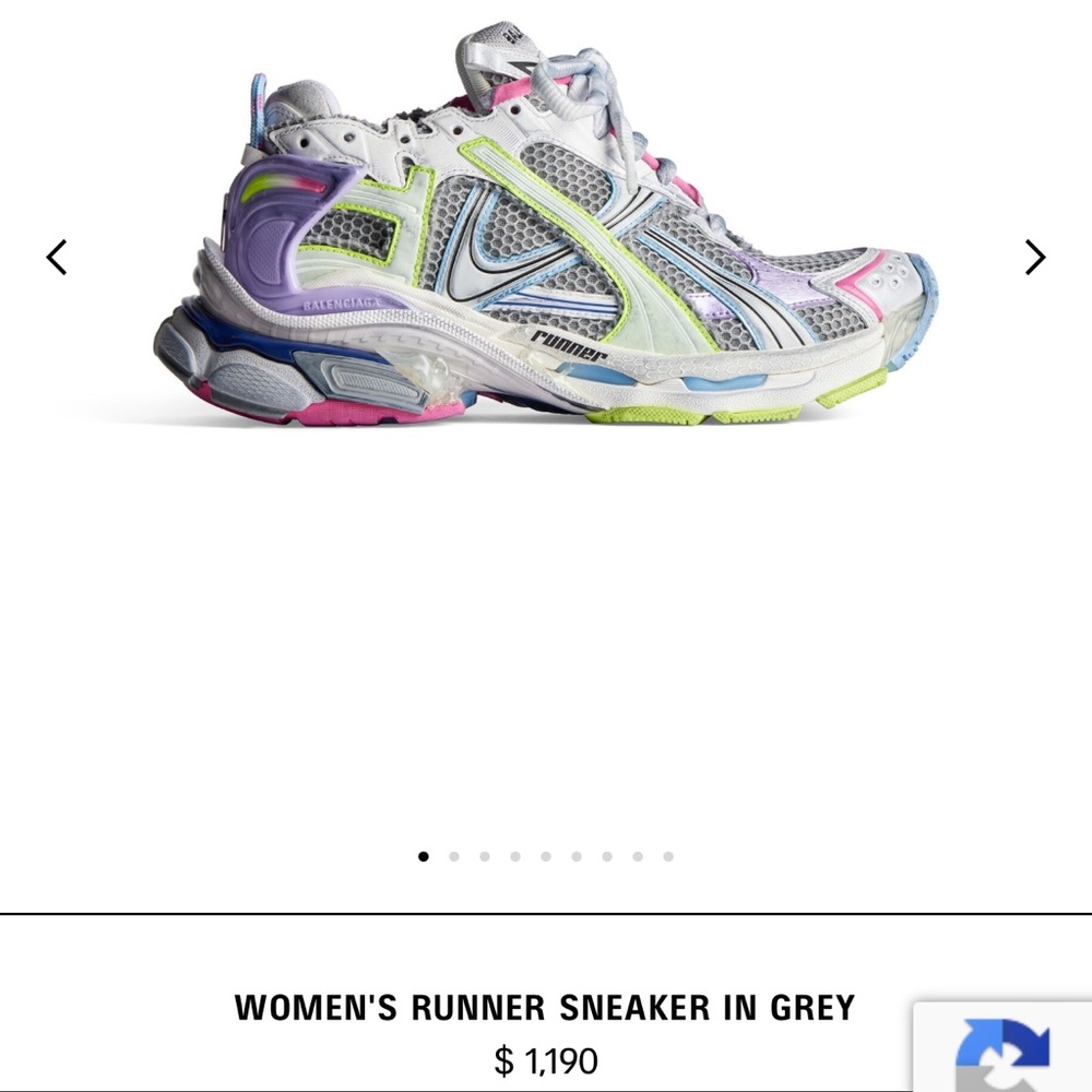 Balenciaga Womens Runner in purple